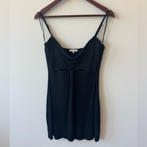 Z SupplyTessa Mini Black Cutout Dress Size L - Picture 2 of 5